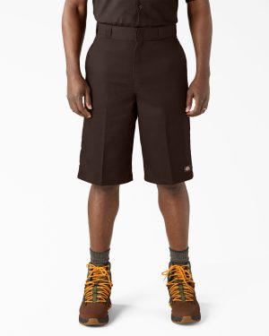 Loose Fit Flat Front Work Shorts. 13