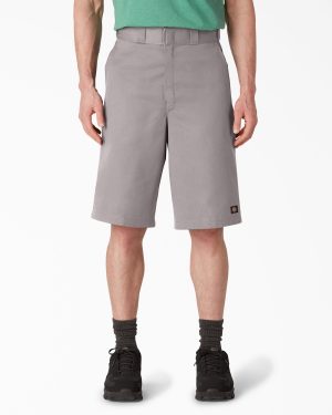 Loose Fit Flat Front Work Shorts. 13