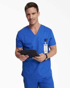 Men's EDS Signature V-Neck Scrub Top