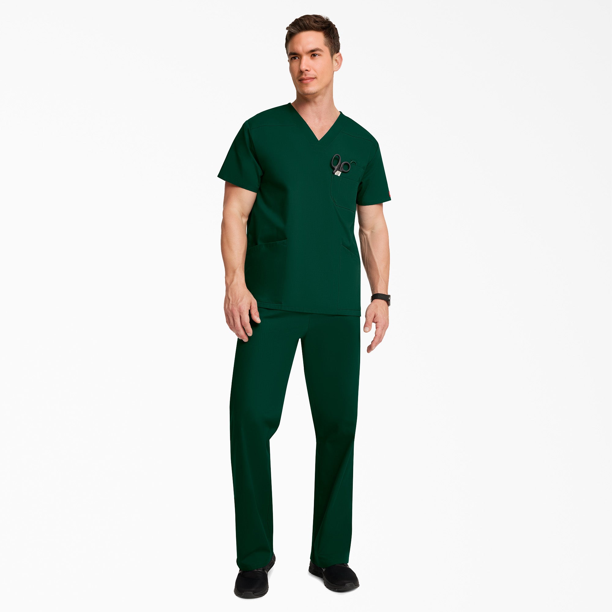 Men's EDS Signature V-Neck Scrub Top - Image 5