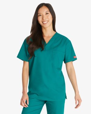 Unisex EDS Signature V-Neck Scrub Top