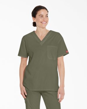 Unisex EDS Signature V-Neck Scrub Top