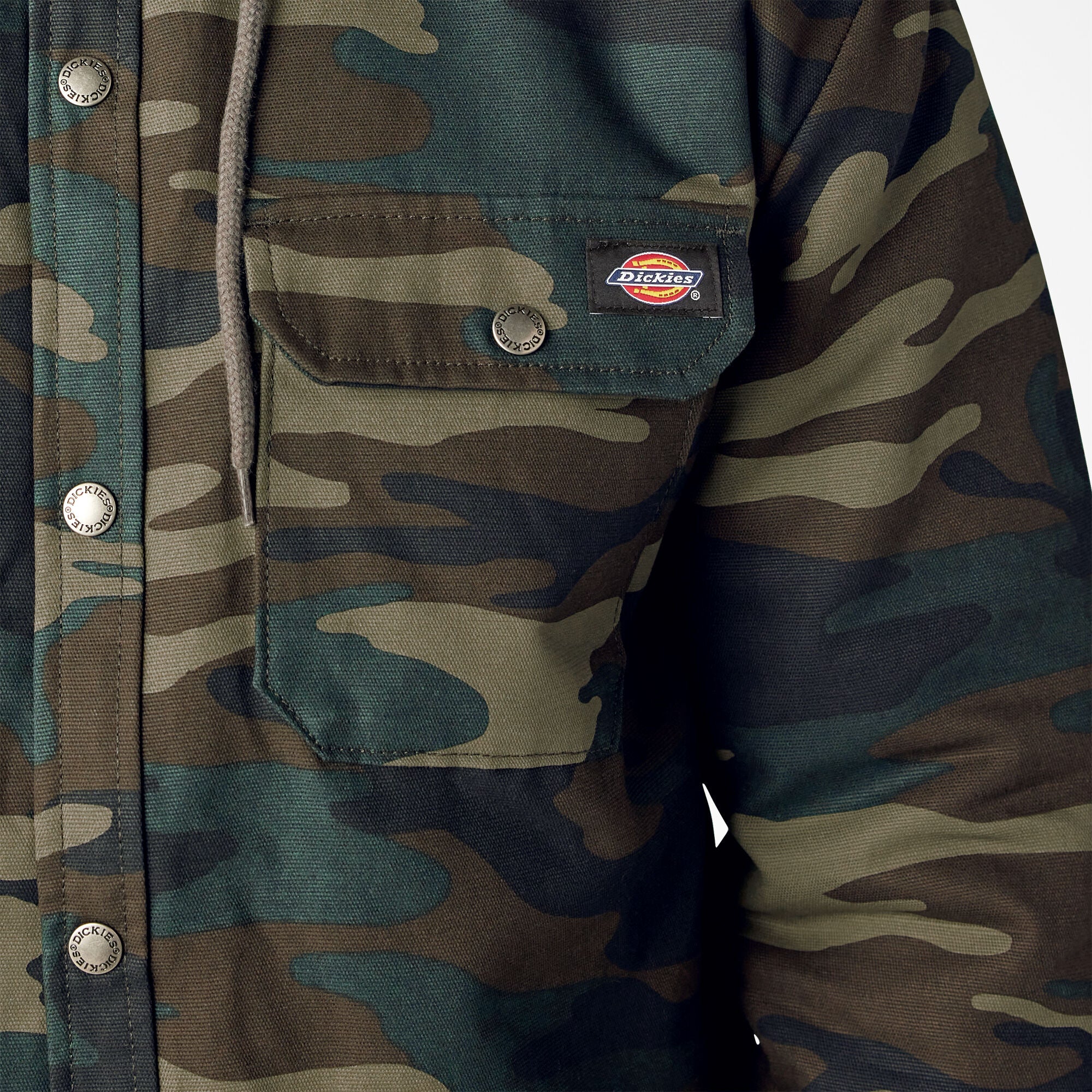 Water Repellent Duck Hooded Shirt Jacket - Image 8