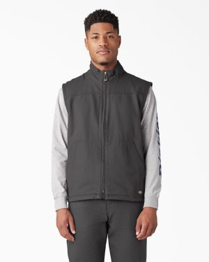 Duck Canvas High Pile Fleece Lined Vest