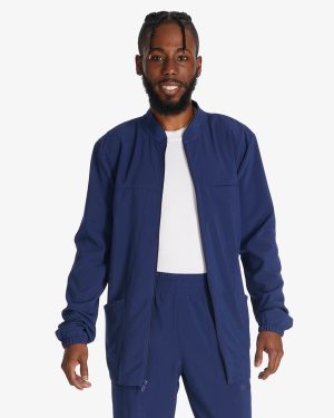 Men's EDS Essentials Zip Front Scrub Jacket