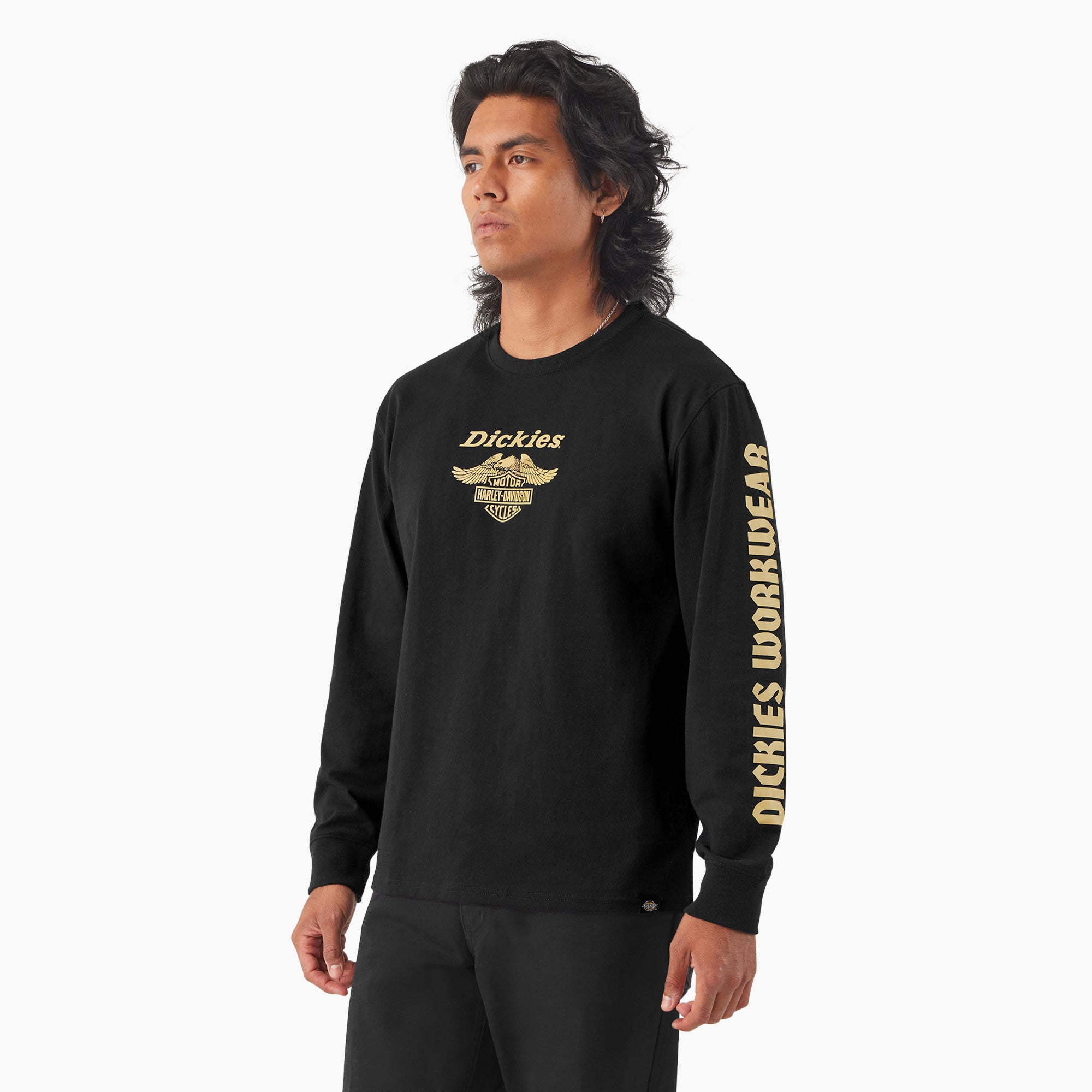 Dickies x Harley-Davidson Heavyweight Long Sleeve Eagle Tee - Image 3