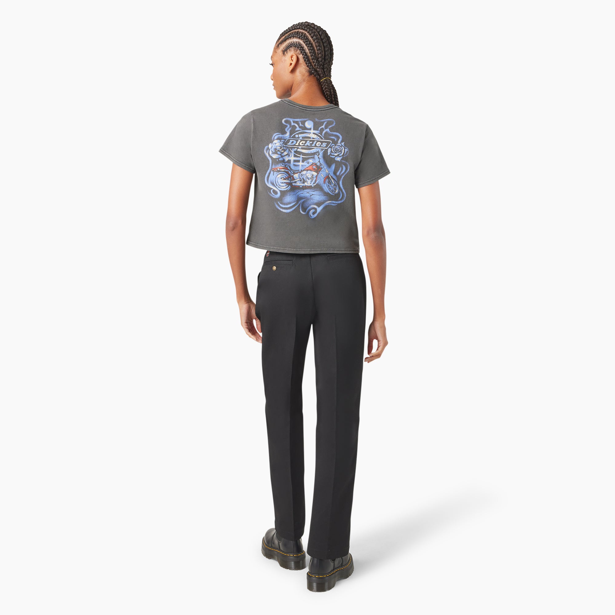 Dickies x Harley-Davidson Women's Vintage Softail Cropped T-Shirt - Image 5