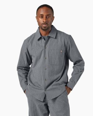 Lima Pinstripe Button-Up Shirt