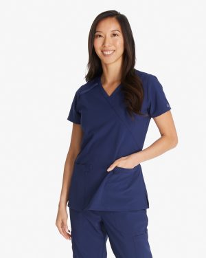 Women's EDS Essentials Mock Wrap Scrub Top