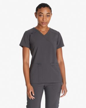Women's EDS Essentials Mock Wrap Scrub Top