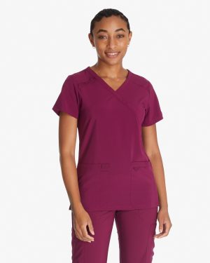 Women's EDS Essentials Mock Wrap Scrub Top