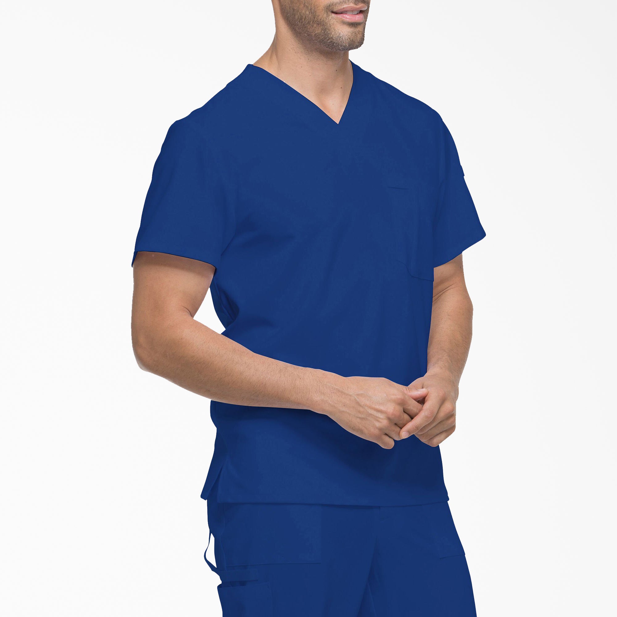 Men's EDS Essentials Tuckable V-Neck Scrub Top - Image 4