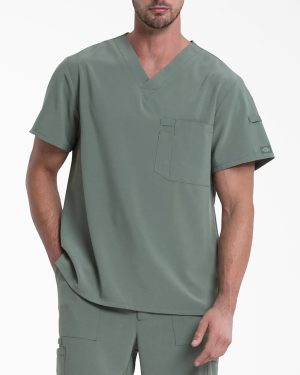 Men's EDS Essentials Tuckable V-Neck Scrub Top