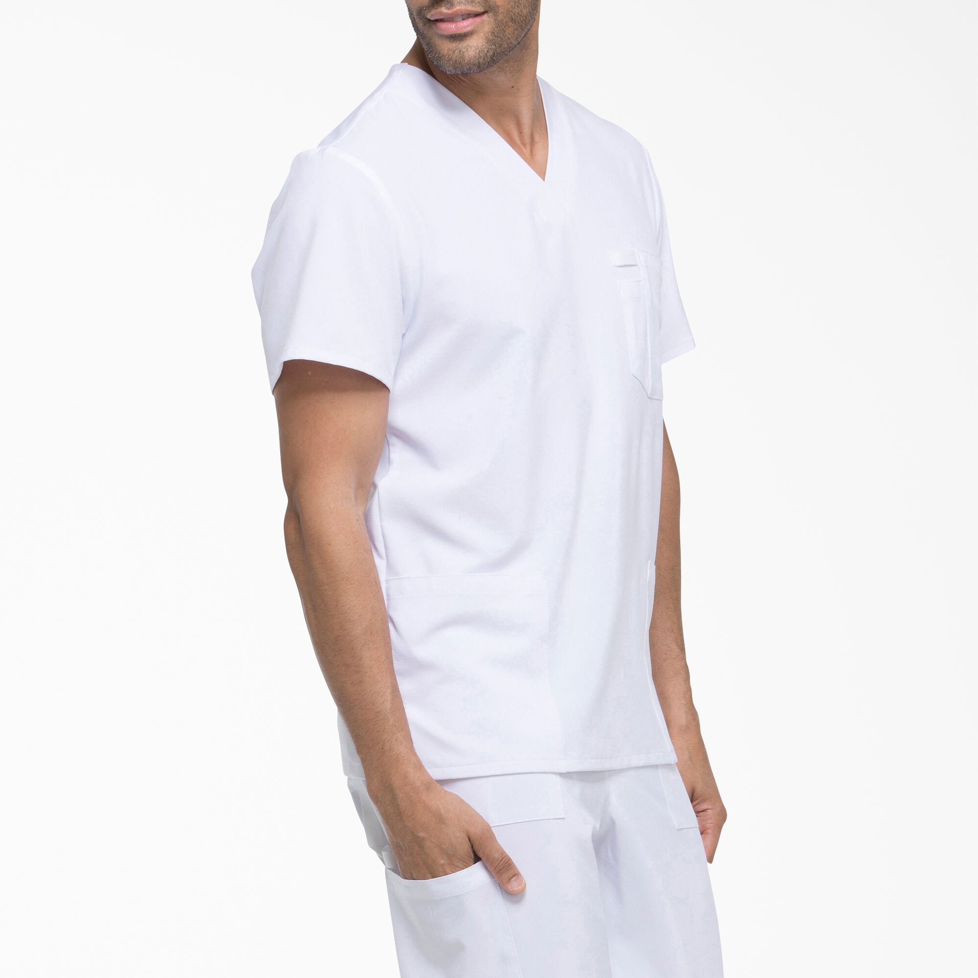Men's EDS Essentials V-Neck Scrub Top - Image 4