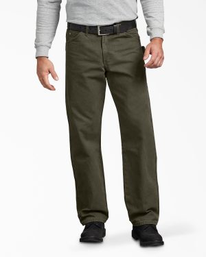 Relaxed Fit Sanded Duck Carpenter Pants