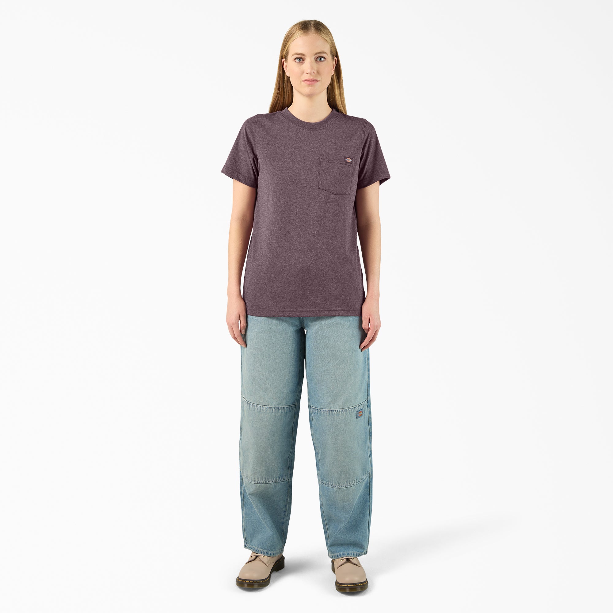 Women's Heavyweight Short Sleeve Pocket T-Shirt - Image 4