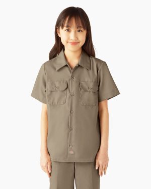 Kids' Short Sleeve Work Shirt