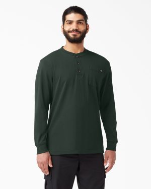 Heavyweight Long Sleeve Henley T-Shirt