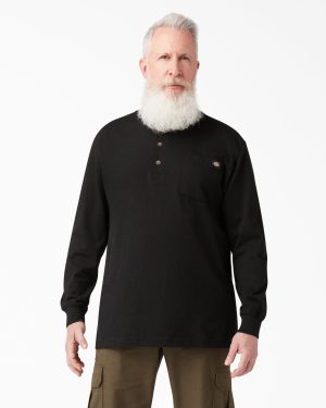 Heavyweight Long Sleeve Henley T-Shirt