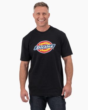 Short Sleeve Tri-Color Logo Graphic T-Shirt