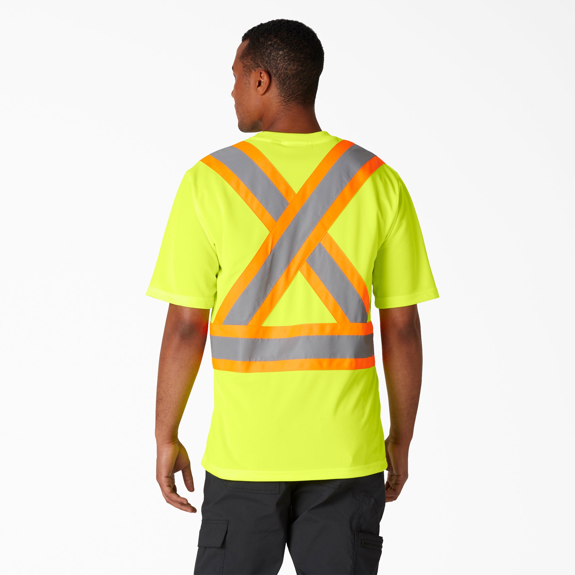 Hi Vis Safety Short Sleeve T-Shirt - Image 2