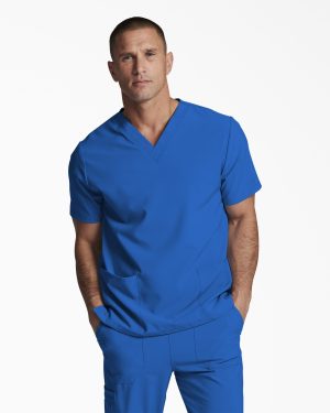 Unisex EDS Essentials V-Neck Scrub Top