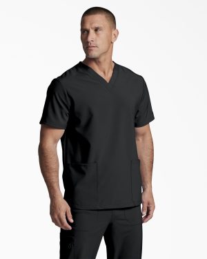 Unisex EDS Essentials V-Neck Scrub Top