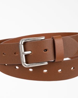 Women's Perforated Leather Belt