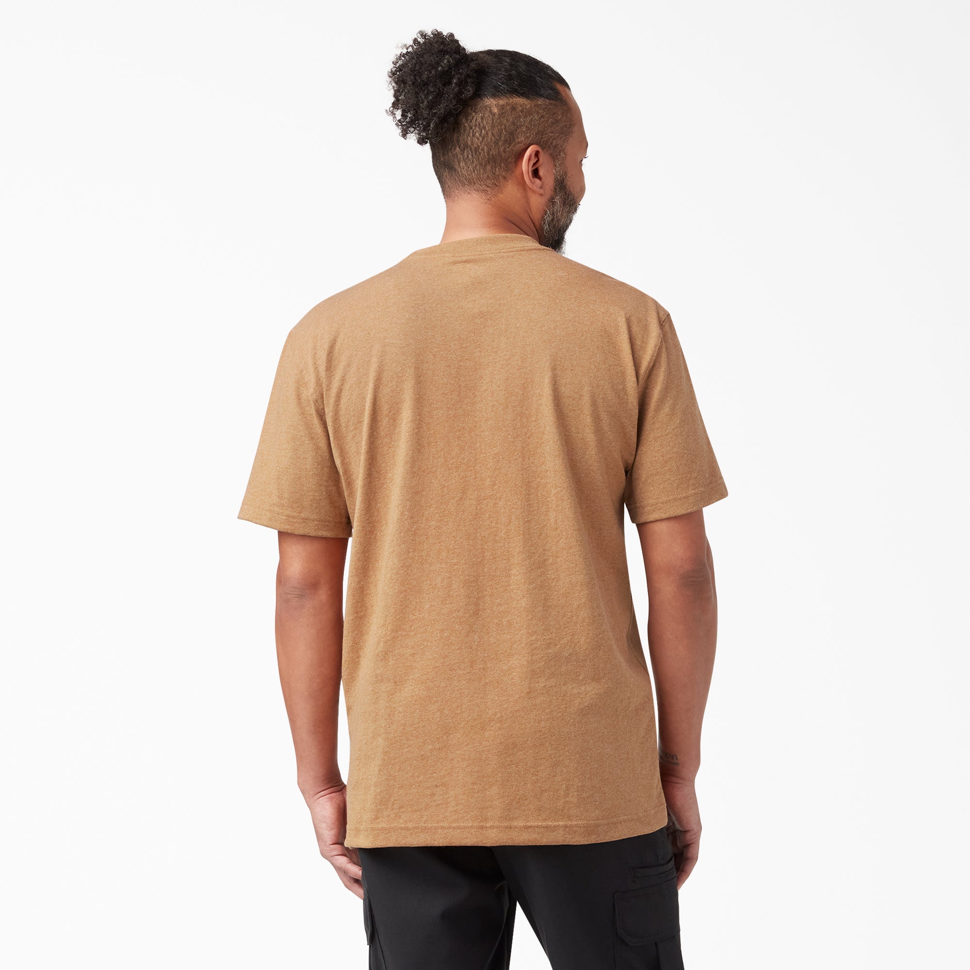 Heavyweight Heathered Short Sleeve Pocket T-Shirt - Image 2