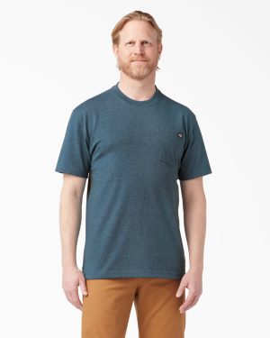 Heavyweight Heathered Short Sleeve Pocket T-Shirt