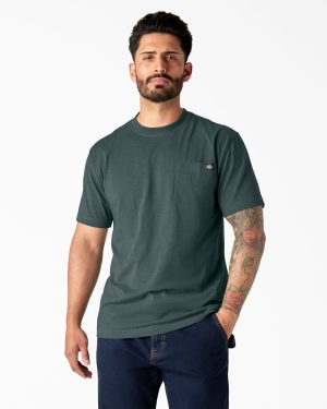 Heavyweight Heathered Short Sleeve Pocket T-Shirt