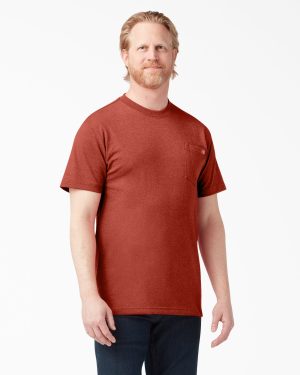Heavyweight Heathered Short Sleeve Pocket T-Shirt