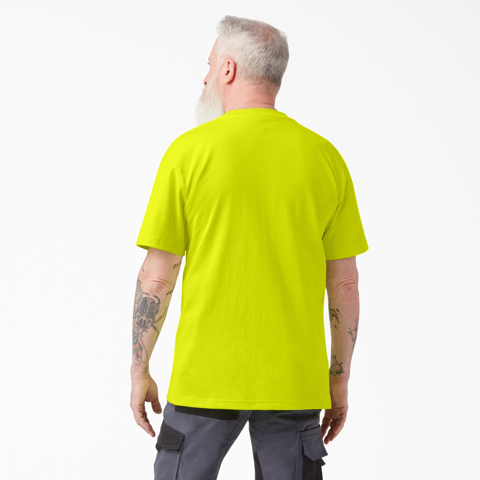 Heavyweight Neon Short Sleeve Pocket T-Shirt - Image 2
