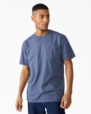 Heavyweight Heathered Short Sleeve Pocket T-Shirt